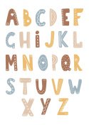 Plakat "Alfabet-miś"